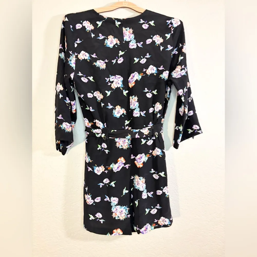 Yumi Kim Silk Floral Print Belted Romper Size M - Image 4