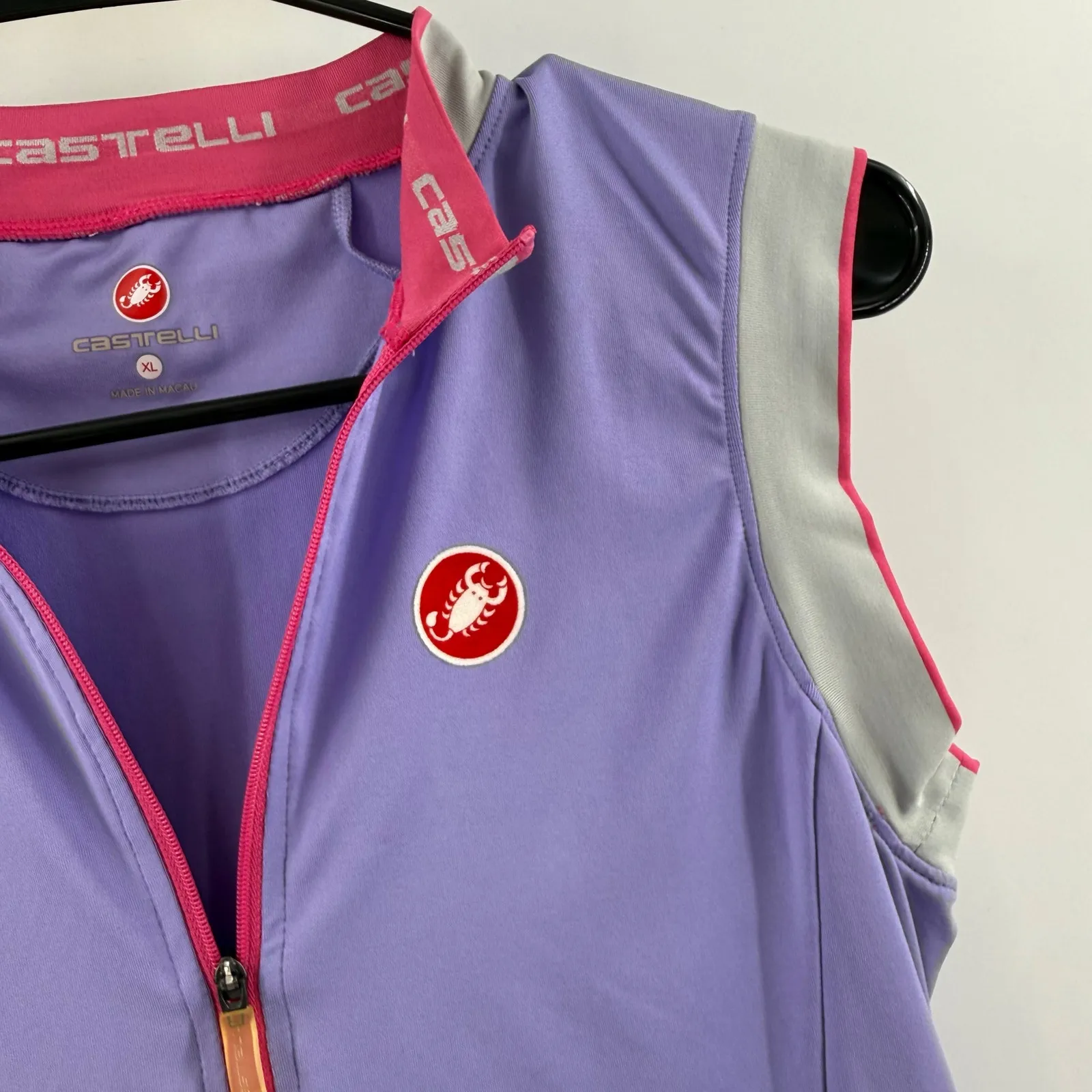 Castelli Cycling Jersey Womens Extra Large Espresso Vest Scorpion Full - Image 5