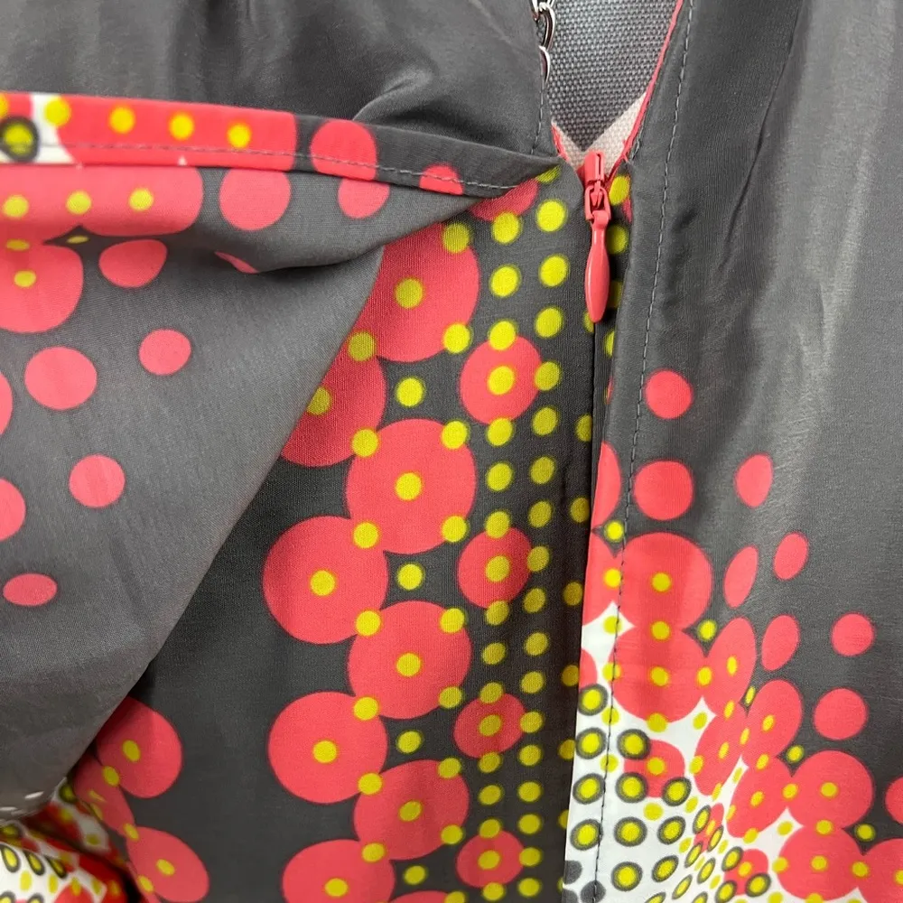 Jessica Simpson Taupe & Coral Popover Halter Dress - Size XS - Image 8