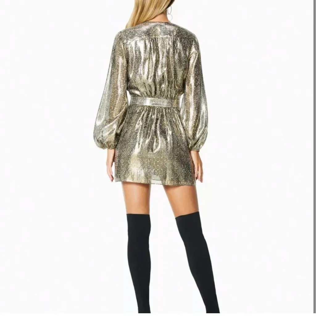 Ramy Brook Printed Amalia‎ Dress Size 8 NEW Glitter - Image 2