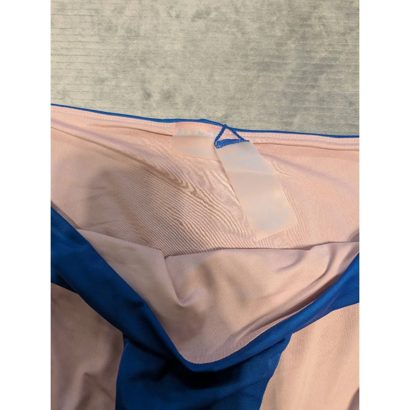 💚 ALYNED TOGETHER Women's Classic Lace Up Bikini The Shana Blue L 2 Size L - Image 2