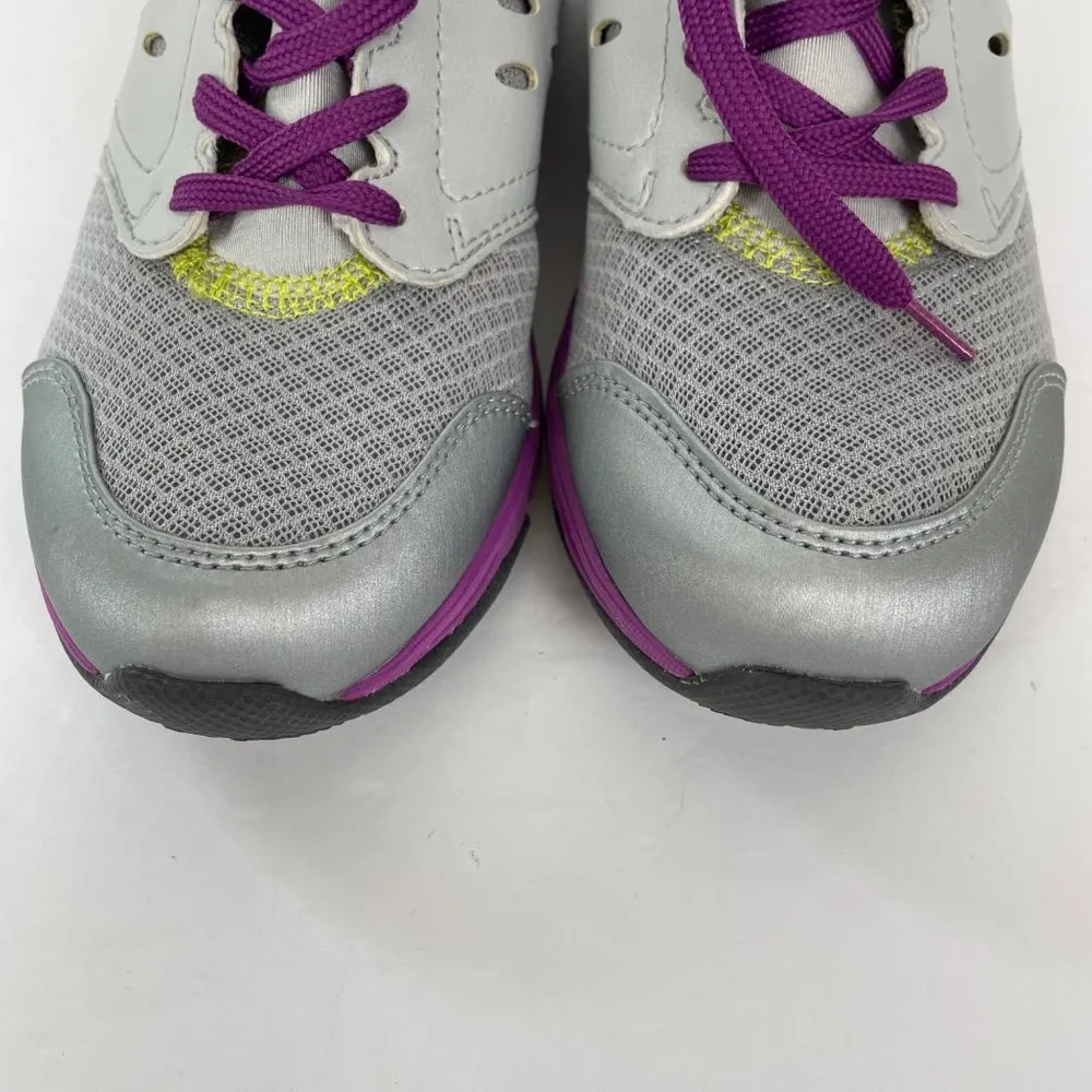 Vionic Woman's 9 Purple and Gray Venture Walking Shoe Sneakers Outdoor - Image 3