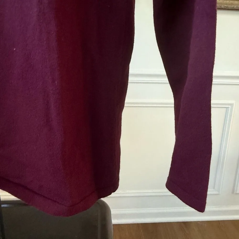 INC International Concepts Burgundy Mock Neck Lightweight Sweater Rhinestone Emb Red Size XL - Image 3