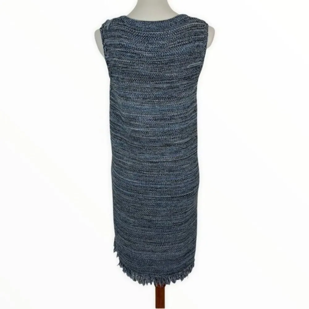 Anthropologie Holding Horses Knit Dress Small Blue Sleeveless‎ Midi - Image 6