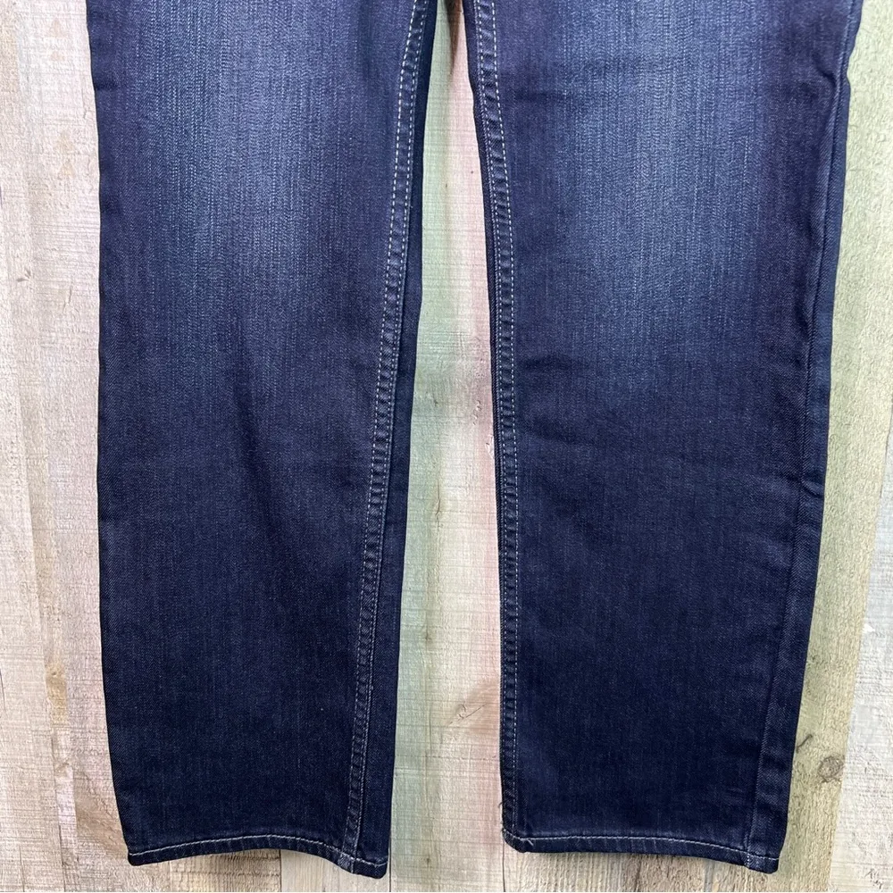 Lee Riders Size 6 Medium MidRise Straight Leg Dark Blue Denim Jeans w/5 … - Image 4