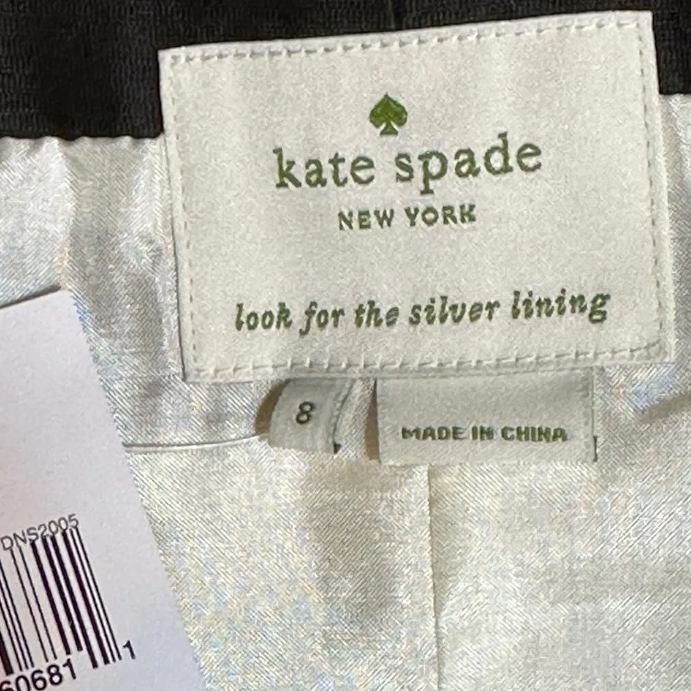 Kate Spade Gayle Fit & Flare Sleeveless Dress Black/Cream size 8 - Image 12