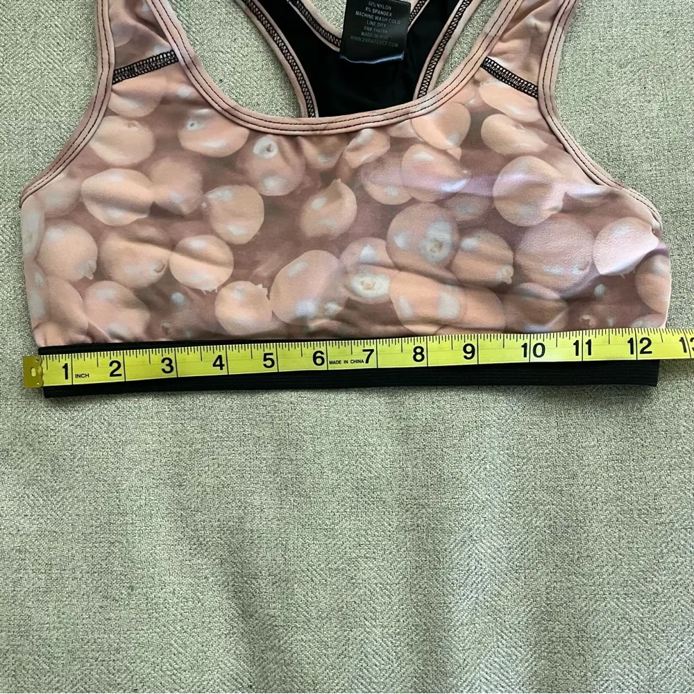 Zara Terez Women’s Pink and Black Sports Bra Size Small - Image 6