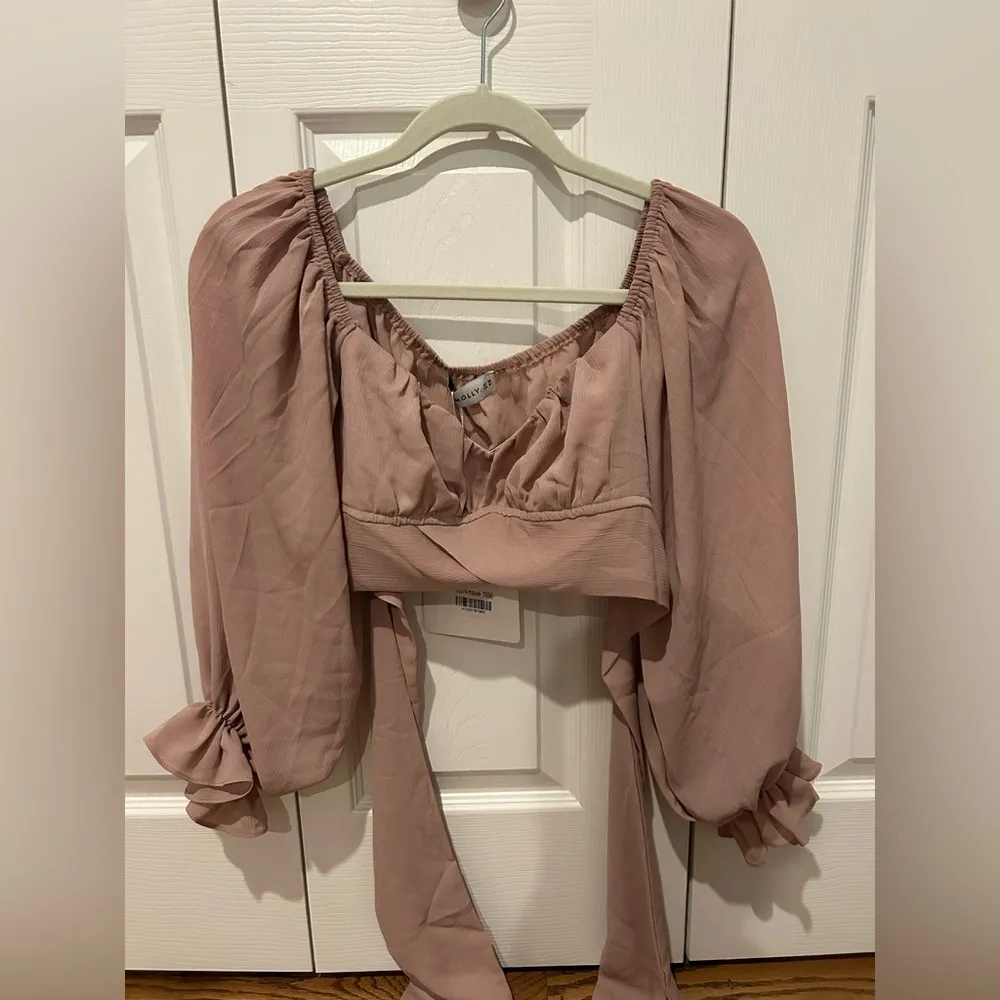 NWT  Perfect Cabrioles Crop Top Mauve - Image 3