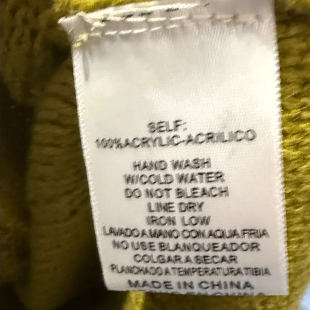 Listicle Olive Green Cable Knit Pom Pom Sweater - Image 8