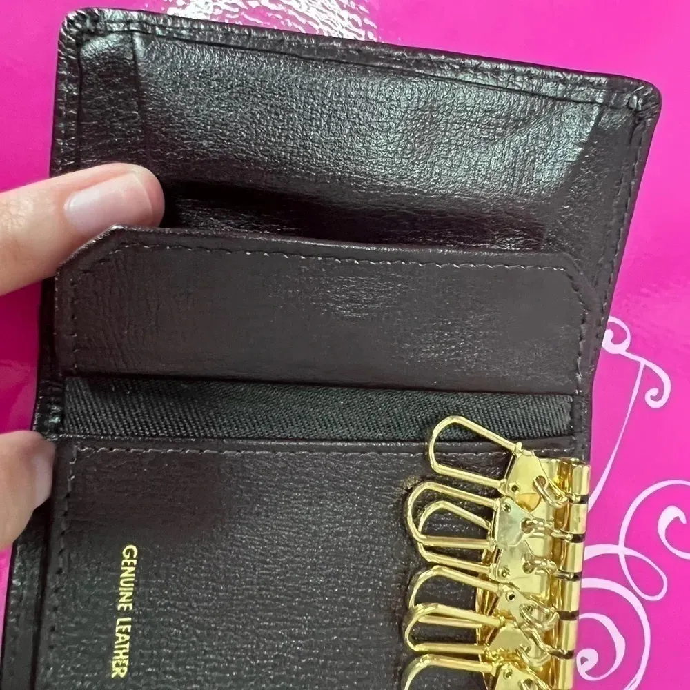 Vintage leather unbranded‎ 6 ring key holder - Image 4