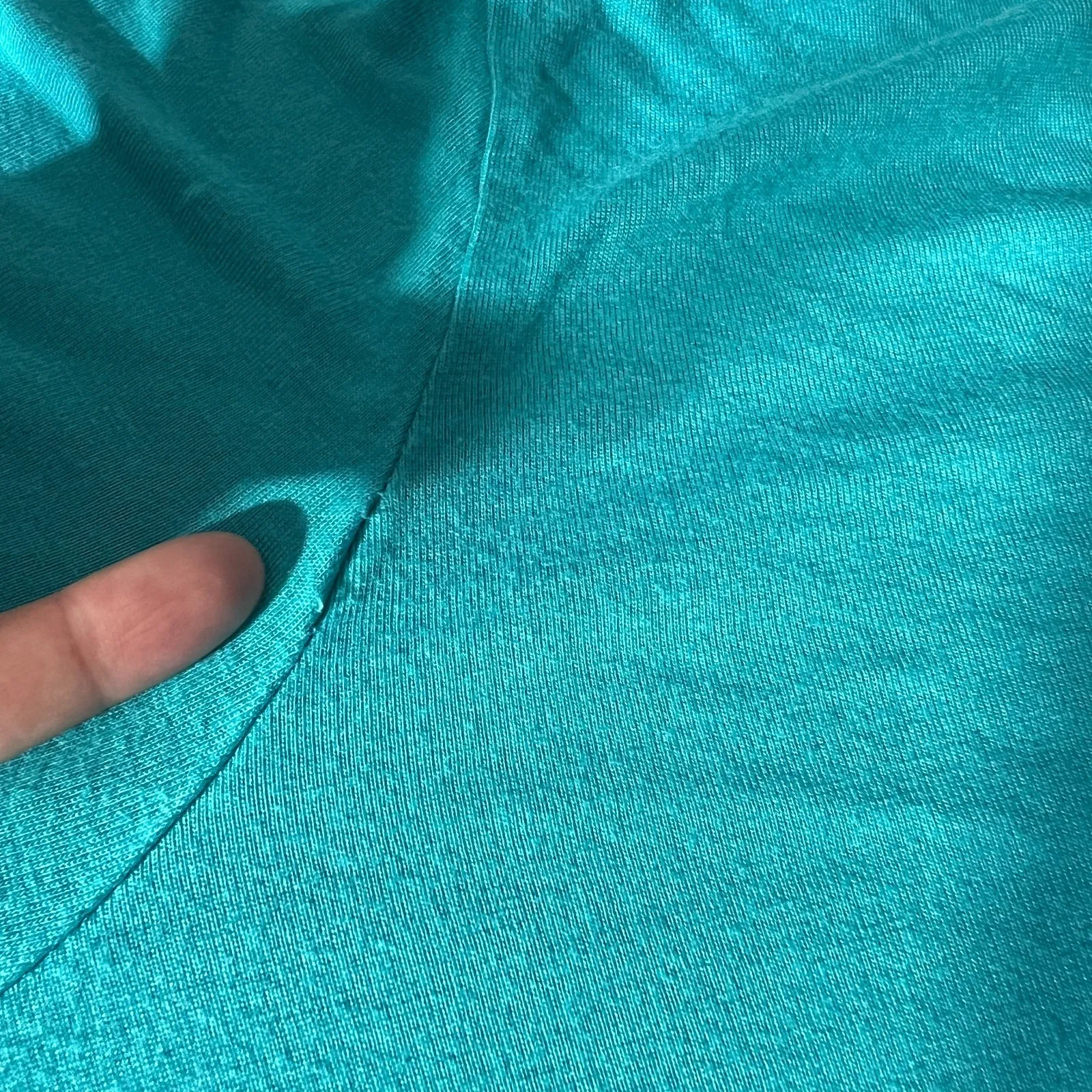 Ulla Popken Tunic Top Womens 16/18 Blue Lace Trim 3/4 Sleeve V - Image 9