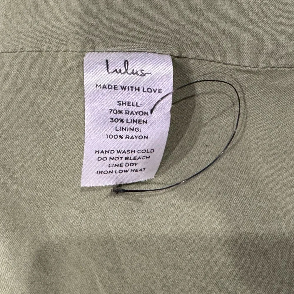 Lulus Lulu’s Light Green Linen Blend Blazer Jacket Women’s Medium - Image 3