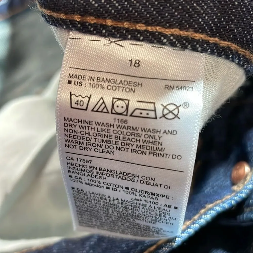 Old Navy High Rise Slouchy Straight Secret Slim Pockets size 18 plus size - Image 9