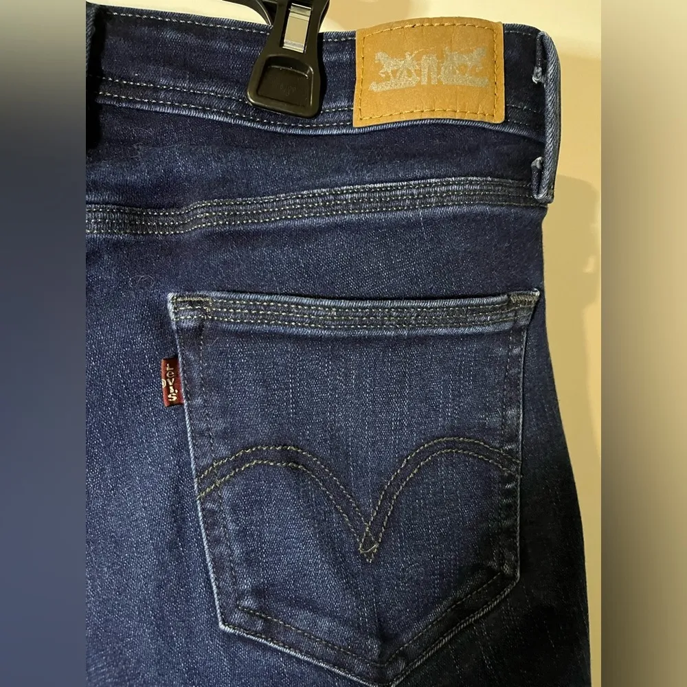 Levi’s Women’s 529 Curvy Bootcut Dark Wash Pockets Casual Stretch Jeans Sz 12 - Image 9