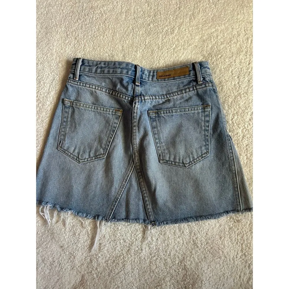 GRLFRND Denim Blue Skirt Size 26 - Image 6