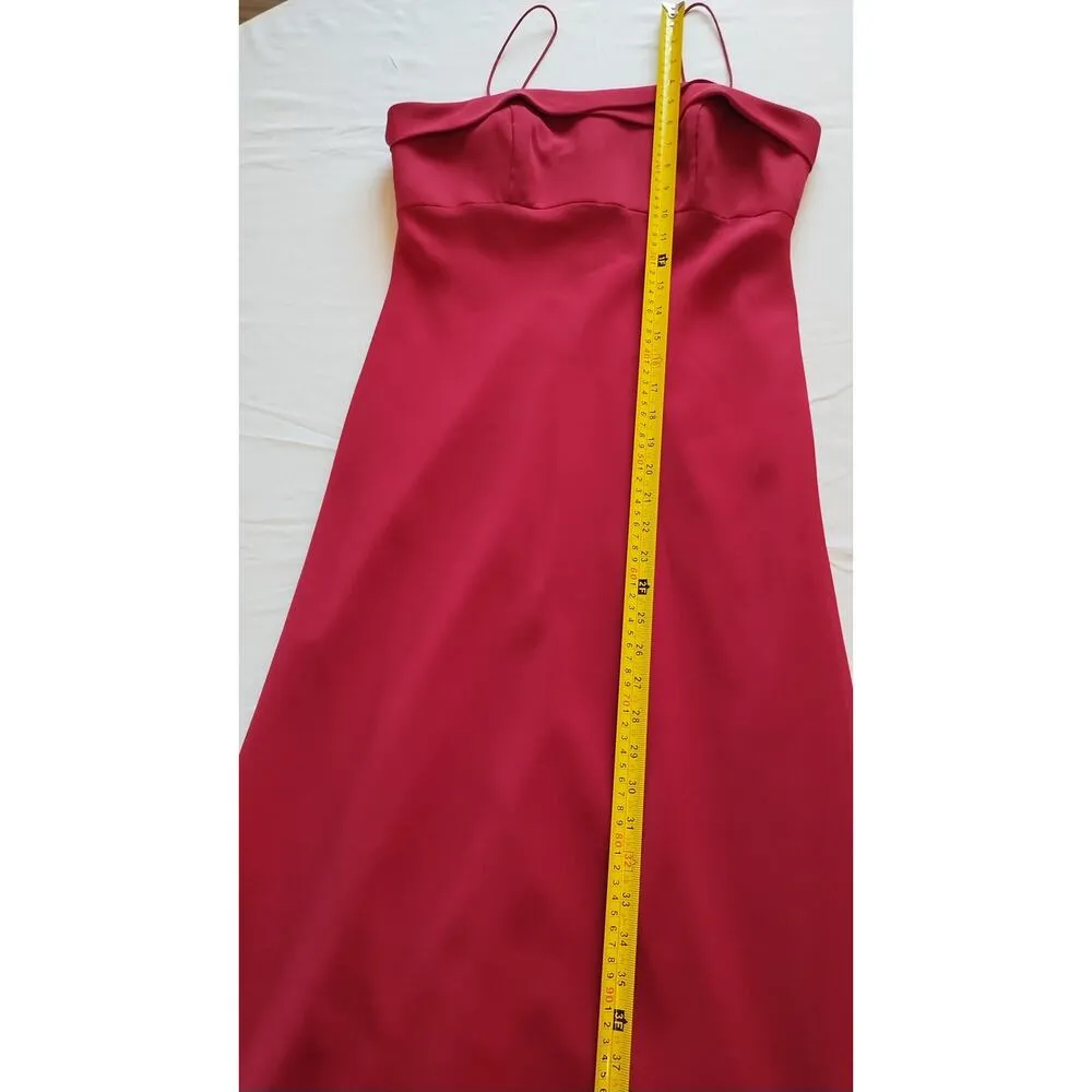 Michaelangelo Women's Sleeveless spaghetti Strap Red Long Dress Ball gown Size 8 - Image 9