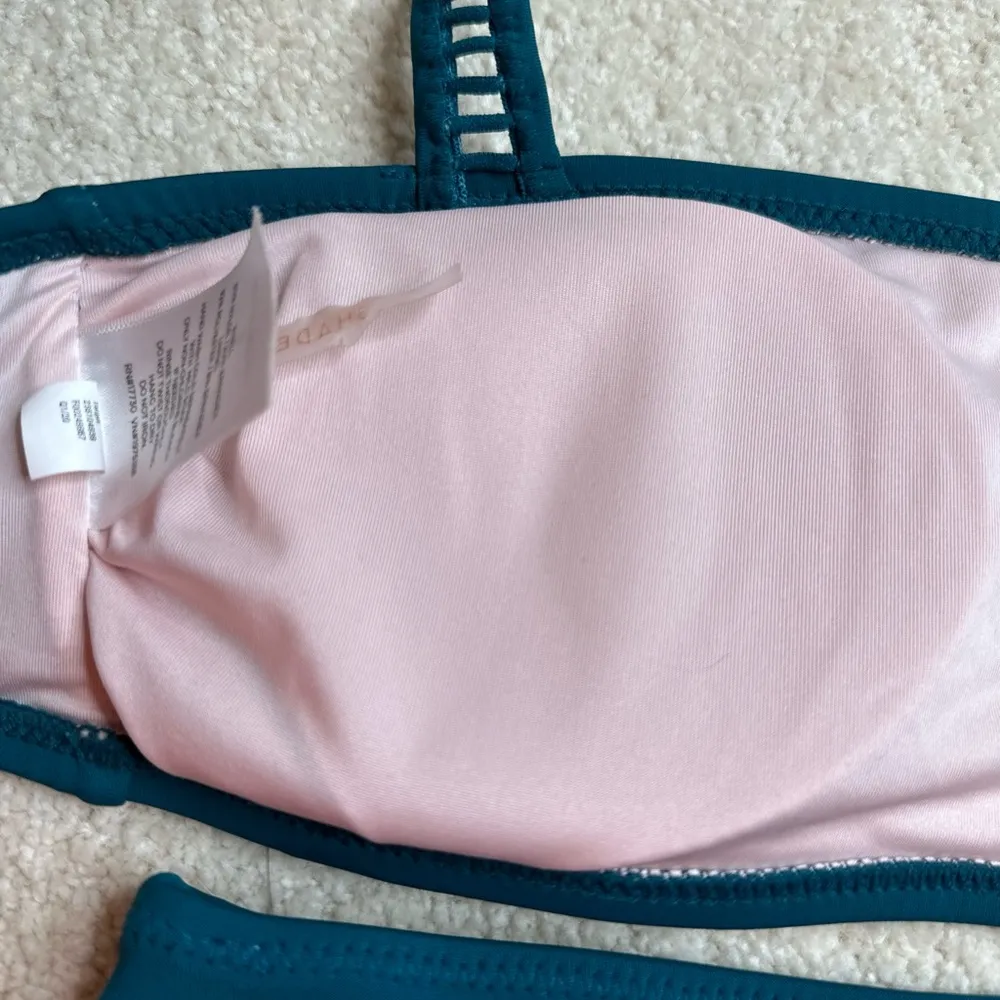 Shade & Shore Blue Bikini Set with Textured Fabric - Image 10