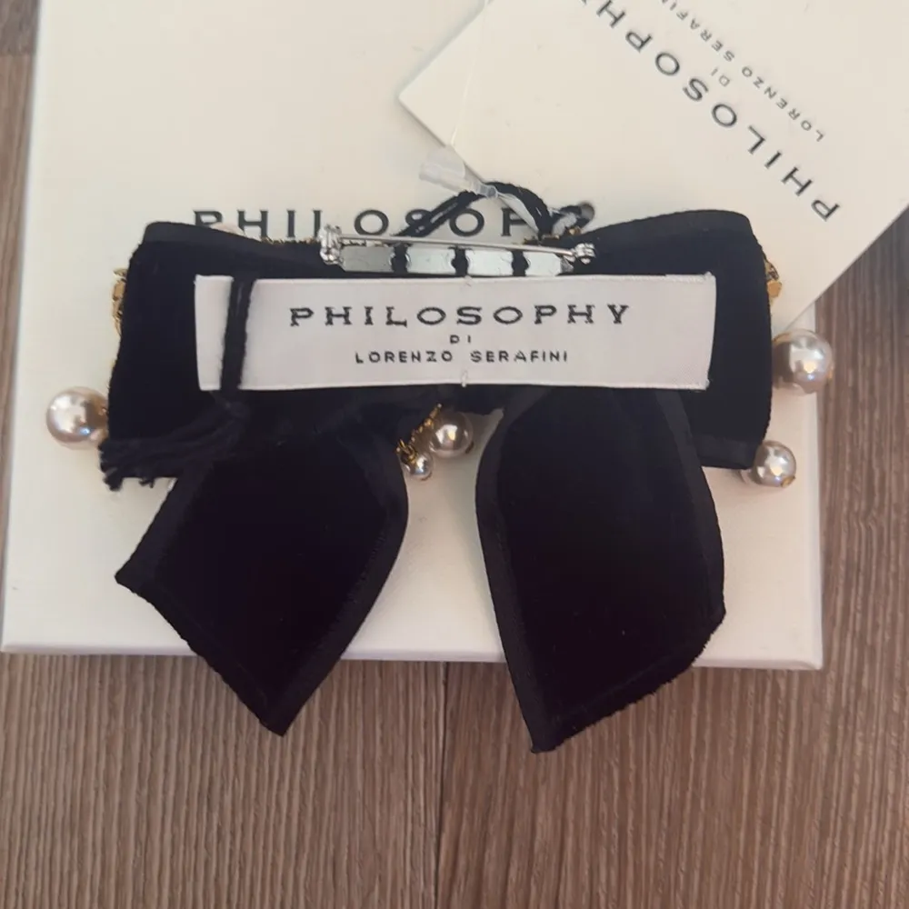 NWT Philosophy di lorenzo serafini velvet bow pin - Image 3