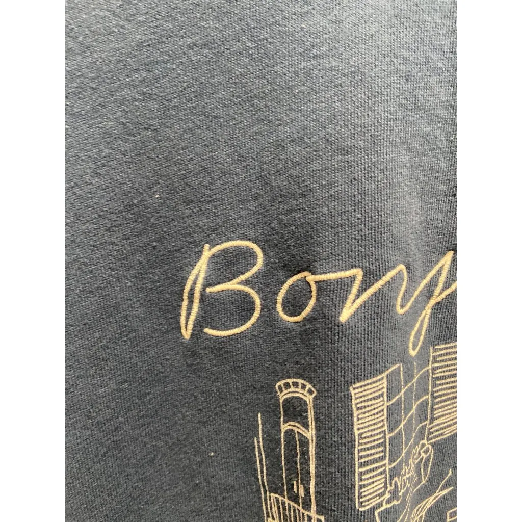 Dip Paris Embroidered Sweatshirt Navy Blue Size 1X - Image 8