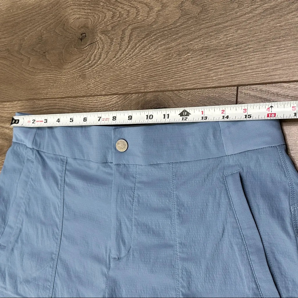 Athleta Trekkie Bermuda 2.0 Mid Rise Hiking Shorts Blue Size 12 - Image 6