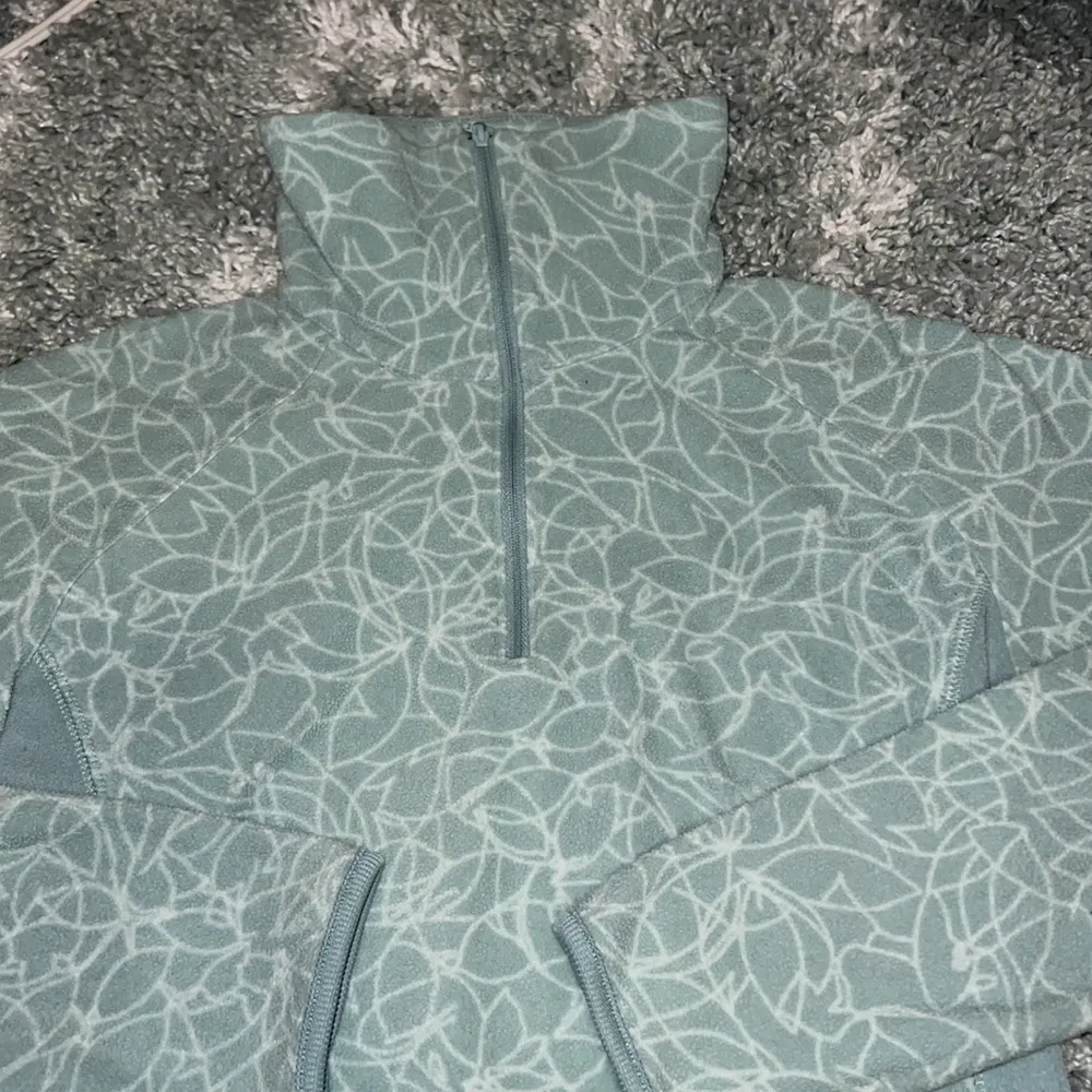 pullover half zip fleece sweater women’s sz Small light teal 💚💙 EUC - Image 7