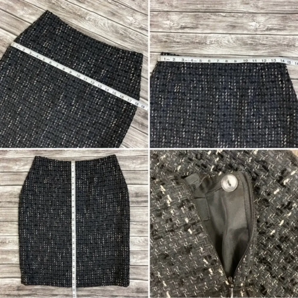 ESCADA Tweed and Mink Skirt Suit Black Size undefined - Image 15