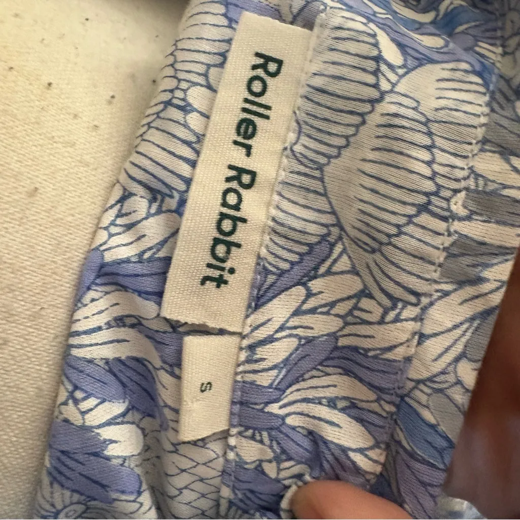 ROLLER RABBIT Ugyen‎ Leaves Guy Button Down Shirt Cotton Size Small - Image 5