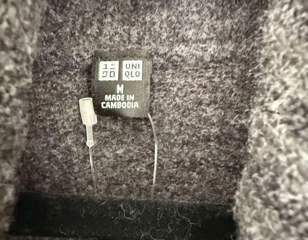 Uniqlo Women’s Medium Grey Wool Turtleneck Sweater Dress New - Image 3