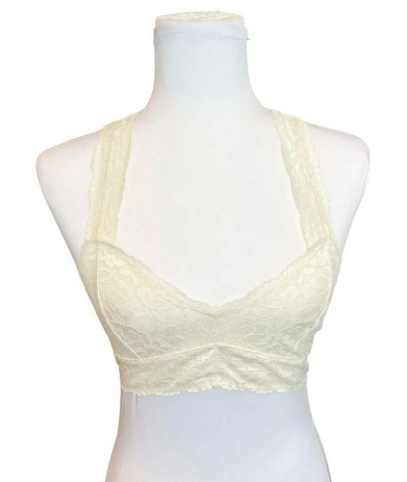 Intimately Gallon Stretch Floral Lace Racer Back Bralette Size Small - Image 4