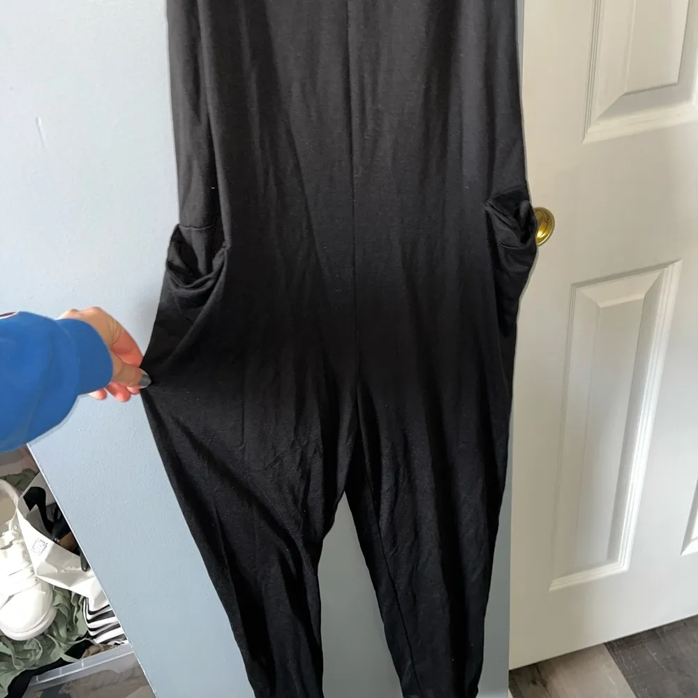 Cotton jumpsuit Black - Image 3