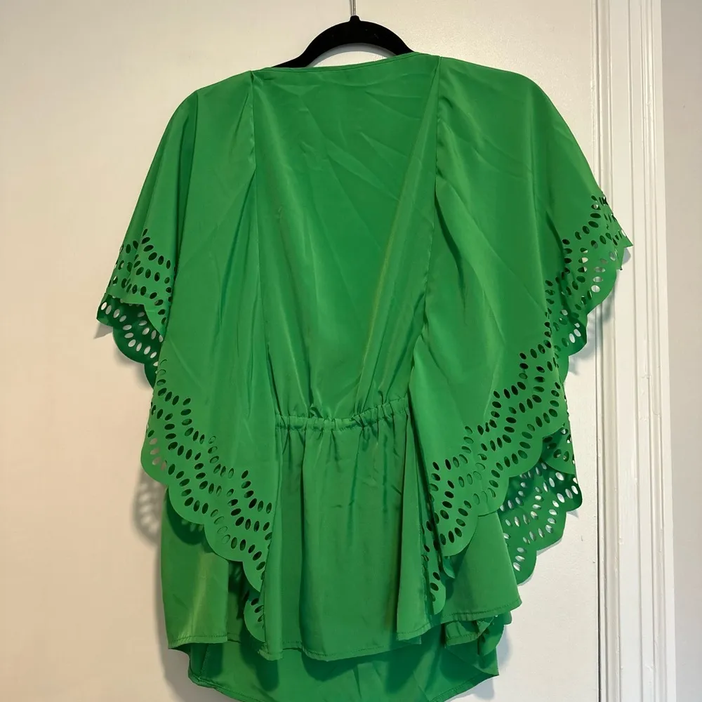 Chaus Woman’s Sz: L Green Kimono - Image 12
