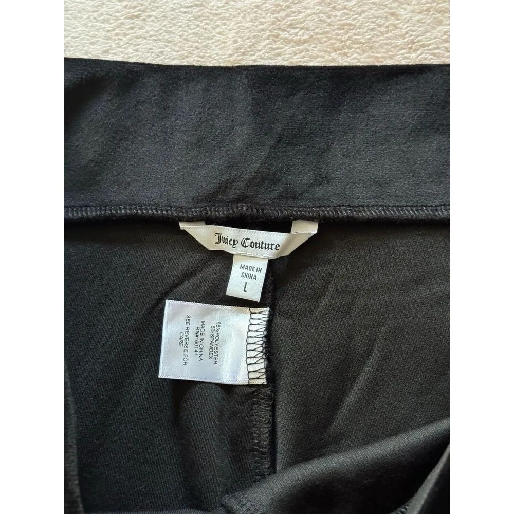 Juicy Couture Women's Pull On ‎ Pants Black Size Large - Image 3