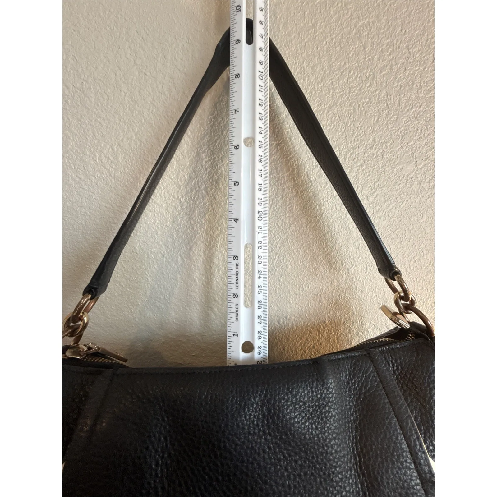 COACH MARLON Small Black Hobo Shoulder Bag-READ - Image 10