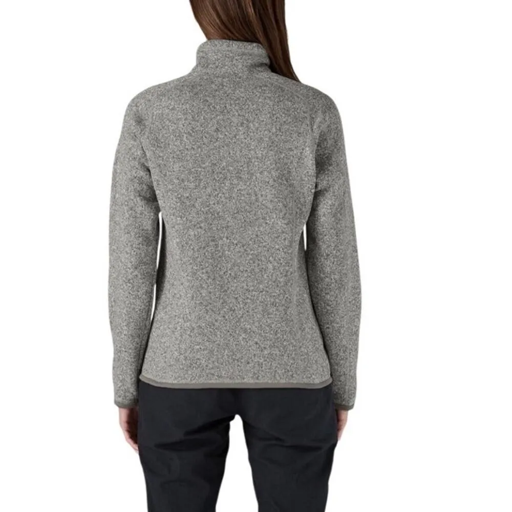 PATAGONIA Better Sweater 1/4 Zip Women L Gray Outdoor Athletic Travel Gorpcore - Image 6
