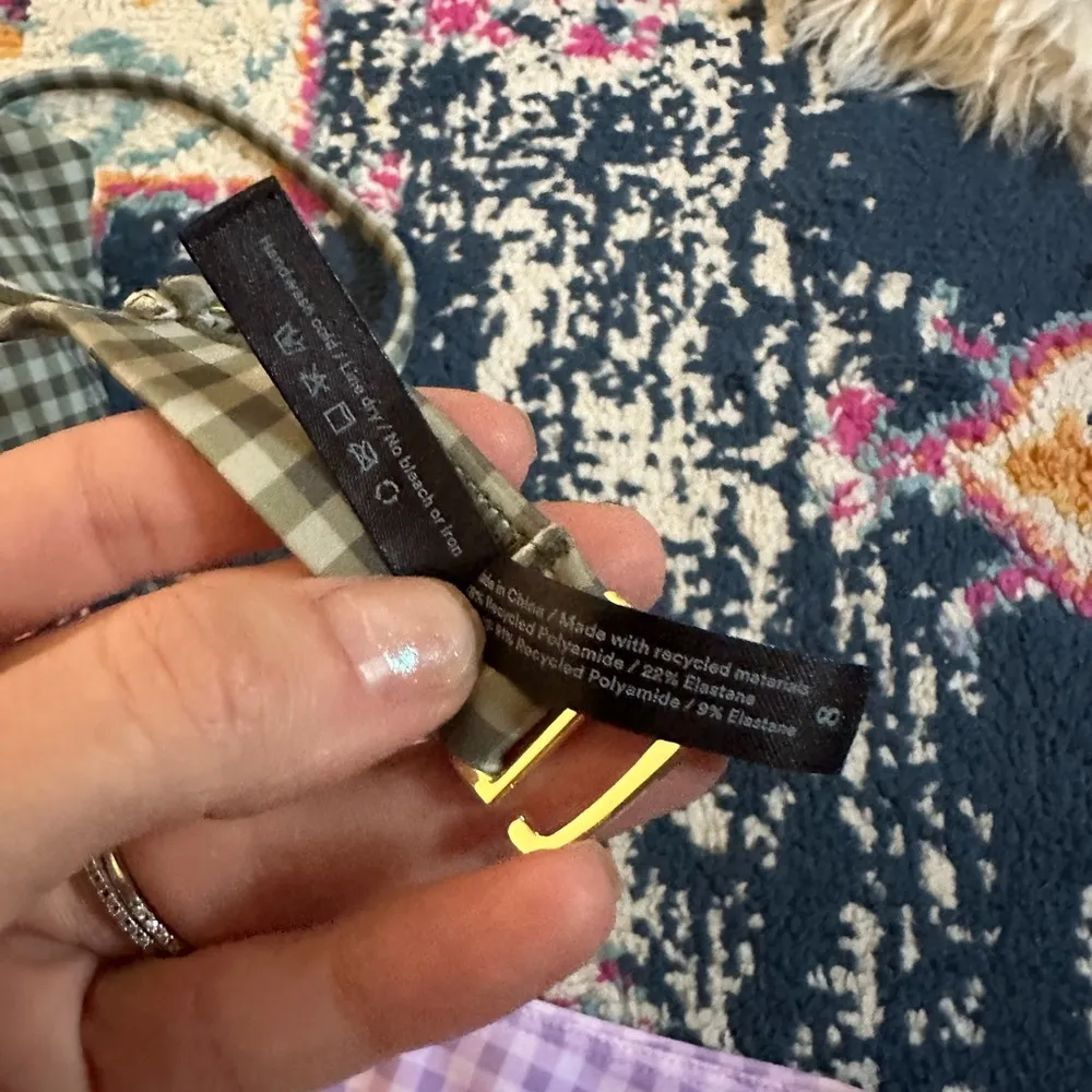 SUMMERSALT Triangle Bikini high rise Bottom SIZE 8 10 in lavender and ivy NEW - Image 6