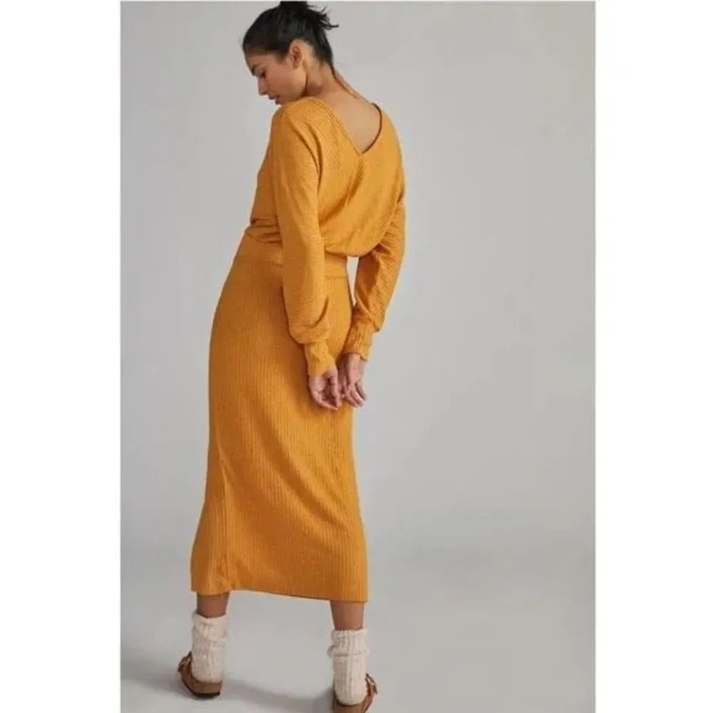 ✨Anthropologie Daily Practice Barre Sz Small Yellow dress✨ - Image 4