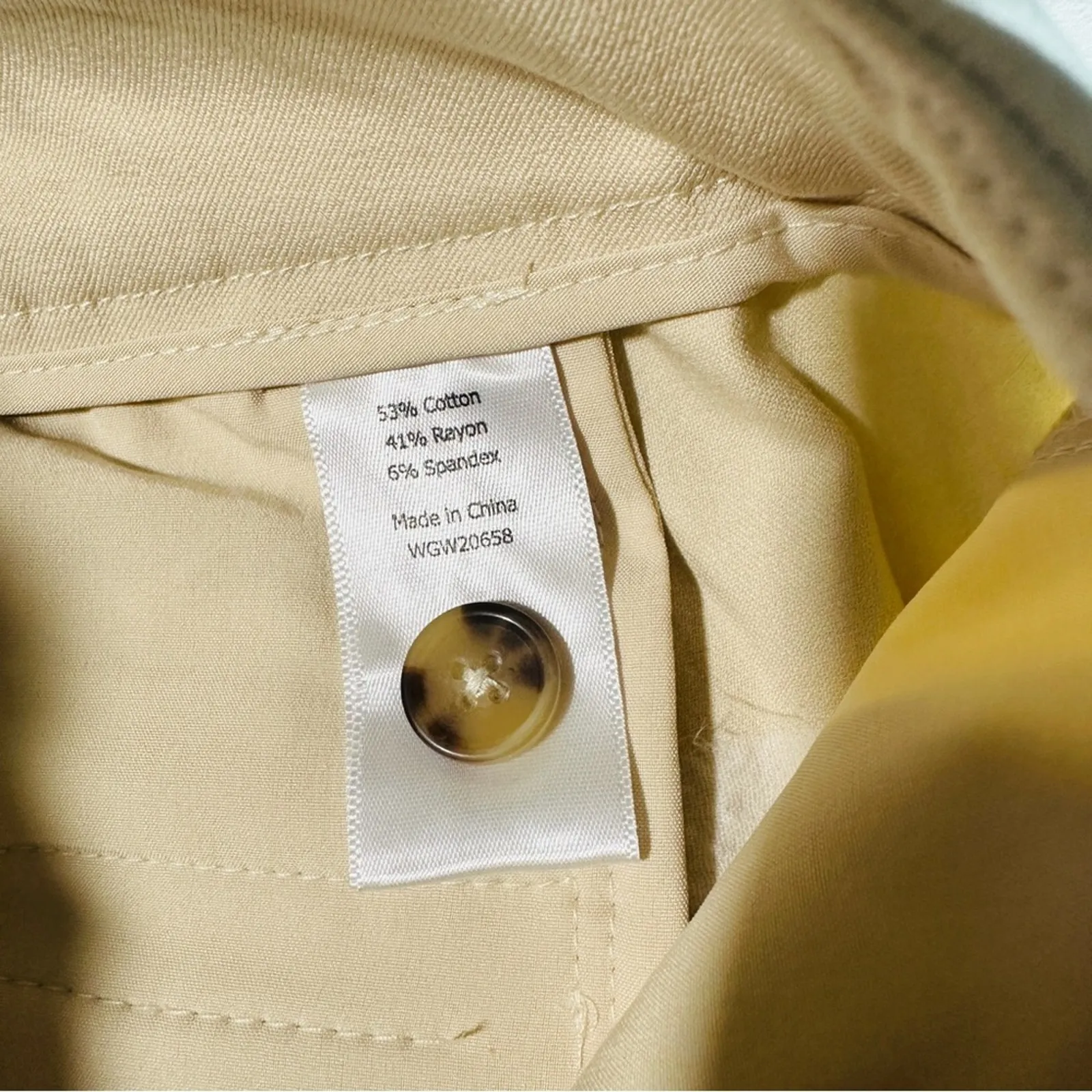 41 Hawthorn Size 4 Becca high rise Cream Chino pleated Shorts NWT career casual - Image 5