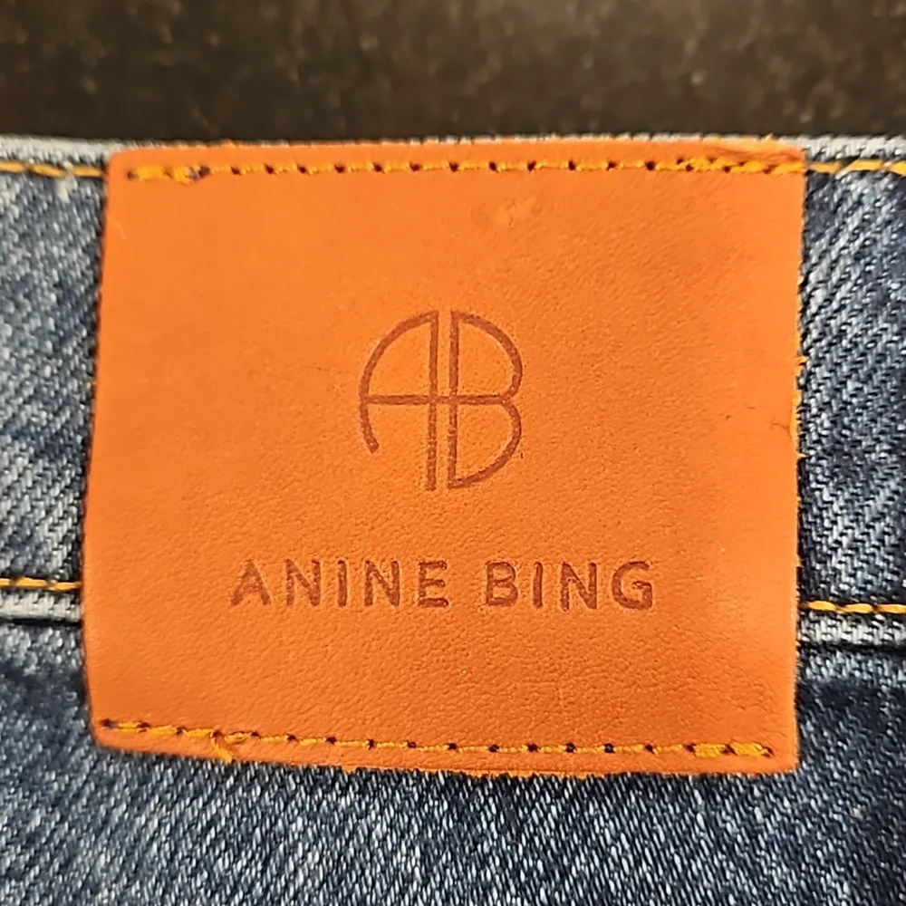 💕ANINE BING💕 Sonya Jean ~ Button Fly Mid Indigo Blue 27 NWOT - Image 15