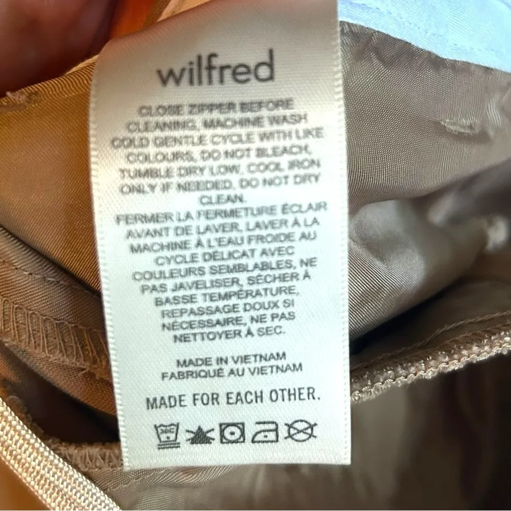 Wilfred Aritiza trouser pants The Effortless Pant Camel Size 0 Wide Leg - Image 10