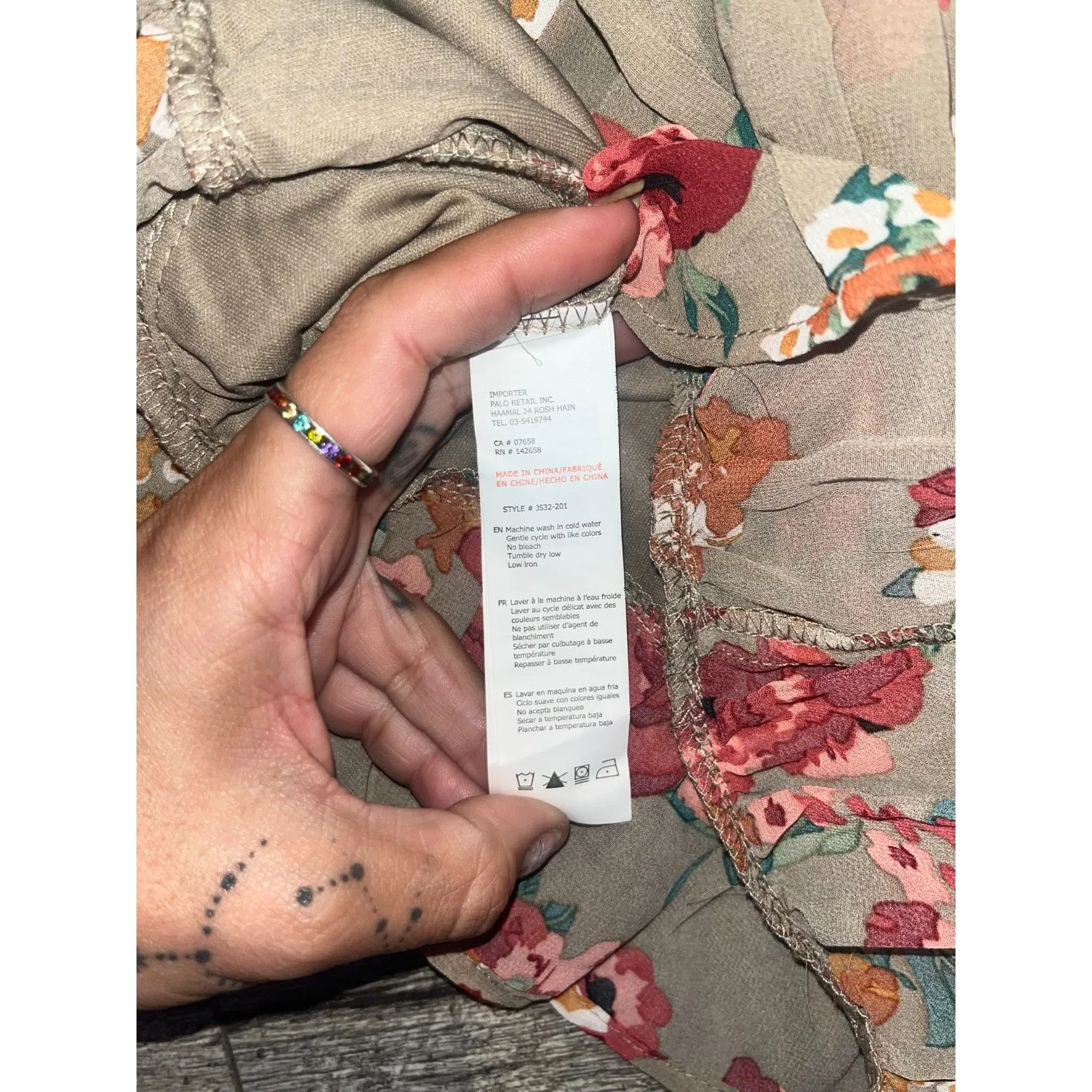 ReVamped Dress Collections NWT Womens Large Dress 3/4 Sleeves Zips Up Back &Ties - Image 6