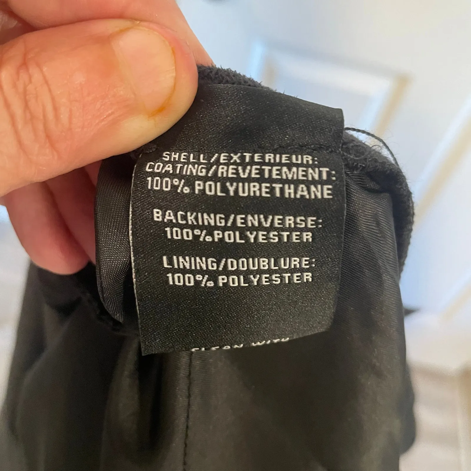 7 For all Mankind Faux Leather Wide Cropped Leg Pants Black- Size XL - Image 11