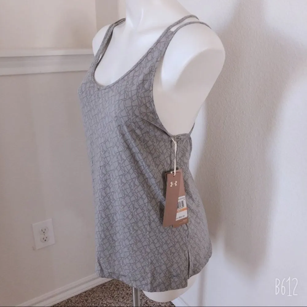 Under Armour Misty Burnout Steel Criss-Cross Back Tank Top Size S NWT - Image 4