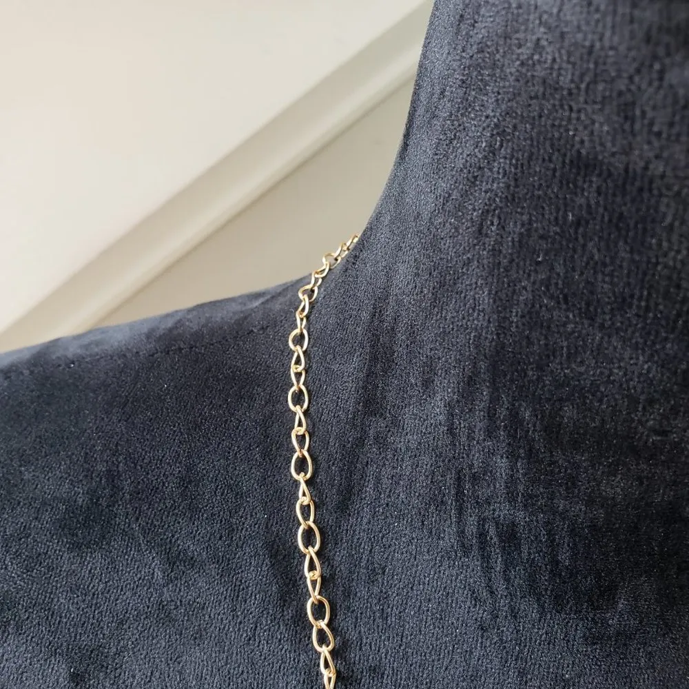 AVON Women's Supernova Rose Gold Tone with Faux Pink Stones Necklace - Image 3