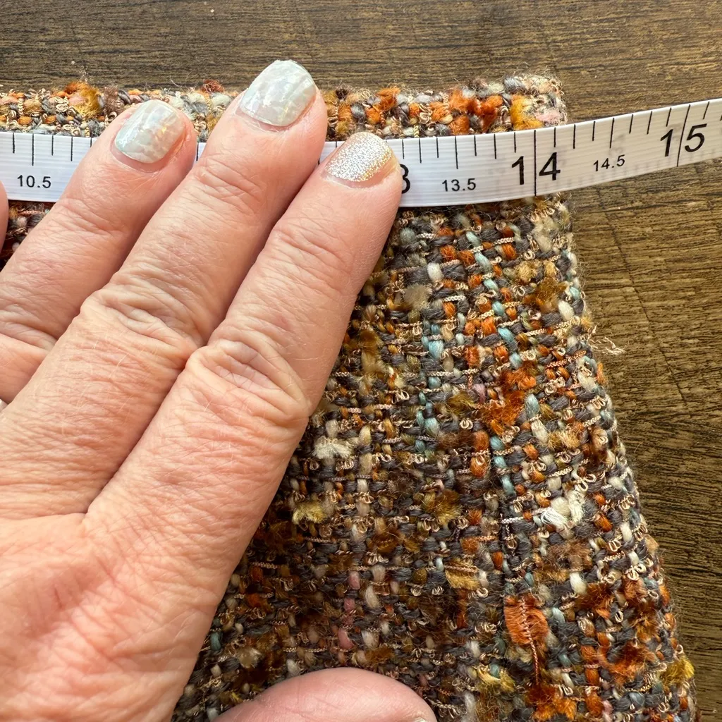 saks fifth avenue Folio Suit jacket Skirt Set tweed Size 8 (blazer 10) Wool USA - Image 8