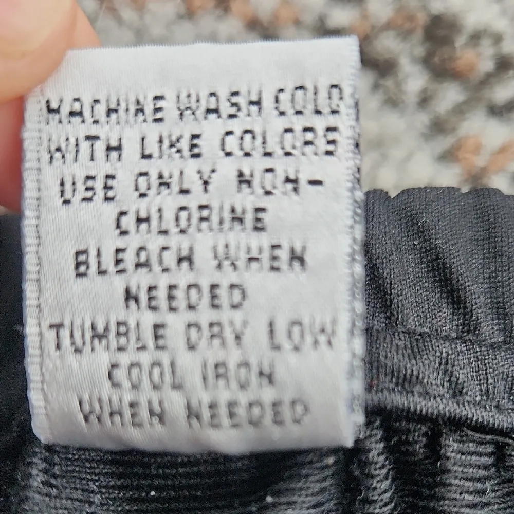 Oleg Cassini Underline Black White Stripe Sport Jogger Pants Large - Image 4