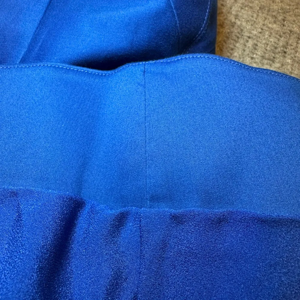 Halston Heritage Cobalt Royal Blue Belle Dress Size Tag Missing - Approx Size 4 - Image 11