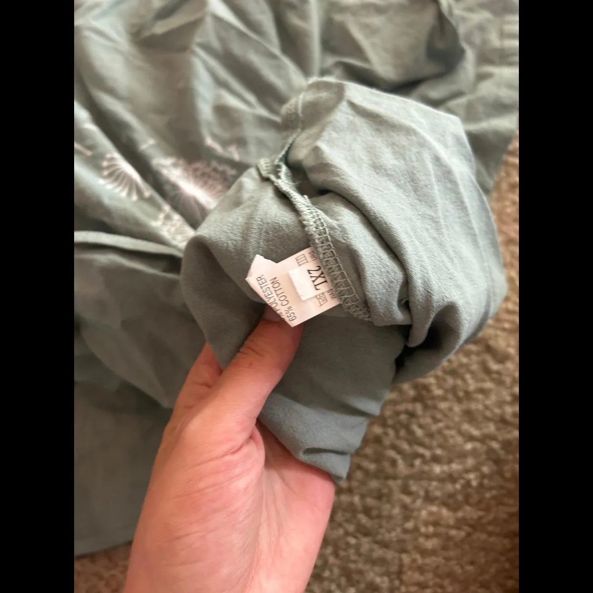 Woman short sleeve 2xl xxl top shirt green cute - Image 4