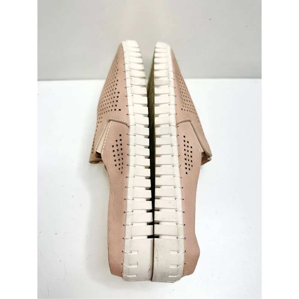 Harmony Balance Mules Womens Size 8 Vegan Leather PU Perforated Slip On Shoes Pink - Image 5