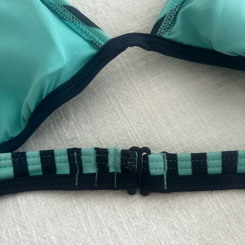 Aerie  M Striped blue and Black Bikini Top - Image 5