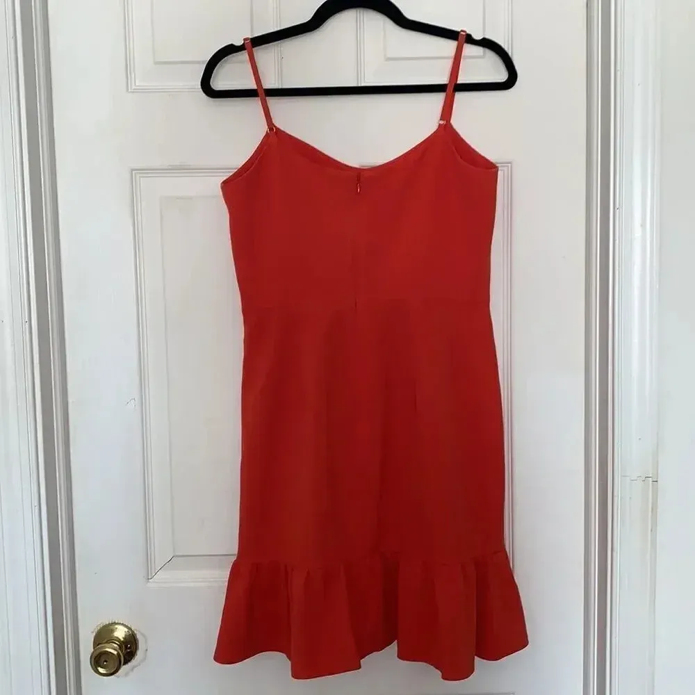 Dress The Population Mira Poppy Mini Dress Orange Size M - Image 3